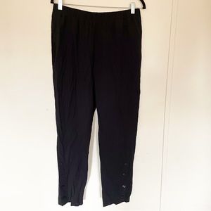 Habitat crinkle lightweight pull on elastic waist pants button detail medium